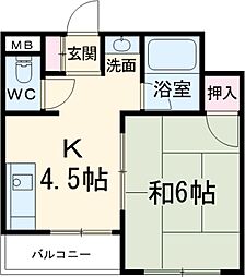 間取図画像 1DK