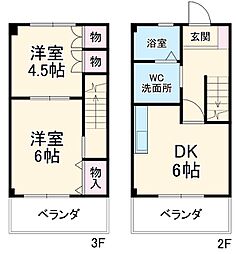 間取図画像 2DK