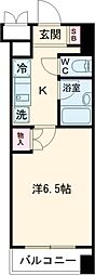 プライムアーバン大崎 1Kの間取図画像