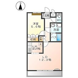 JR八高線 児玉駅 徒歩7分の賃貸アパート 1階1LDKの間取り