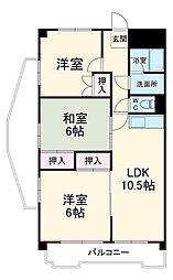 名古屋市営桜通線 野並駅 徒歩1分の賃貸マンション 8階3LDKの間取り
