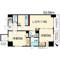 間取図画像 2LDK