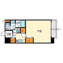 Osaka Metro御堂筋線 江坂駅 徒歩8分の賃貸マンション 12階1Kの間取り