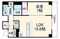 Osaka Metro千日前線 桜川駅 徒歩4分の賃貸マンション 15階1LDKの間取り
