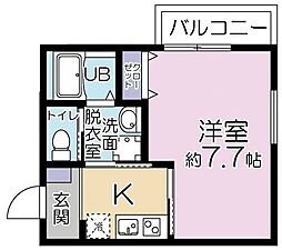 間取図画像 1K