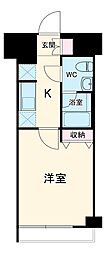 SHOKEN Residence横浜関内 2階1Kの間取り