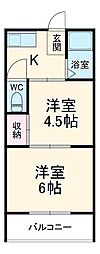 メゾンアオキ 3階2Kの間取り