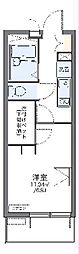 レオパレスウイング元城A 1Kの間取図画像