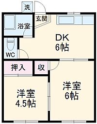 間取図画像 2DK