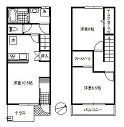 Ｍａｉｓｏｎｅｔｔｅｐａｒｋ美園Ａ棟 1階2LDKの間取り