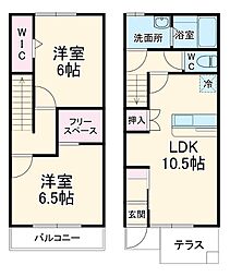 Ｍａｉｓｏｎｅｔｔｅｐａｒｋ美園Ａ棟 1階2LDKの間取り