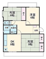 間取図画像 3DK