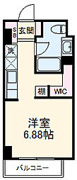 ＡＲＴ　ＡＰＡＲＴＭＥＮＴ　ＩＮ　Ｏｏｔａｋａ−ｎｏ−Ｍｏｒ 2階ワンルームの間取り