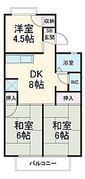 間取図画像 3DK
