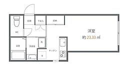 馬込ハウス 2階ワンルームの間取り