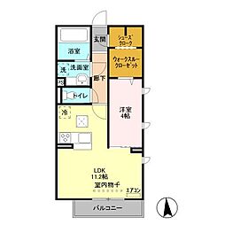 間取図画像 1LDK