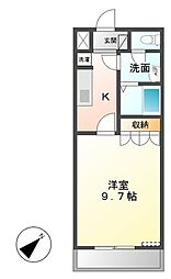 間取図画像 1K