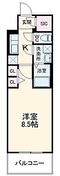 Ｓ−ＲＥＳＩＤＥＮＣＥ黒川本通一丁目 7階1Kの間取り