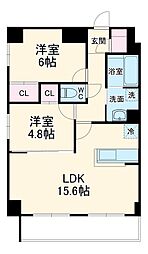 アールグラン瑞穂 2LDKの間取図画像