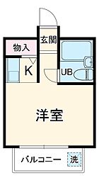 PLENDY宮前平 ワンルームの間取図画像