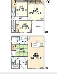 京成松戸線 二和向台駅 徒歩23分の賃貸一戸建て 1階4LDKの間取り