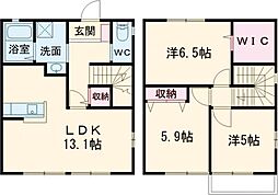 シャングリラA 3LDKの間取図画像