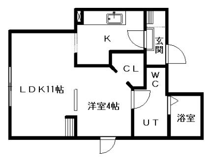 Ｙ’ｓーＳｑｕａｒｅ 1A｜北海道札幌市中央区南八条西９丁目(賃貸アパート1LDK・2階・31.87㎡)の写真 その2