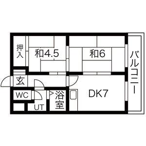 メゾン24 303｜北海道札幌市中央区南二十六条西１３丁目(賃貸マンション2DK・3階・43.33㎡)の写真 その2