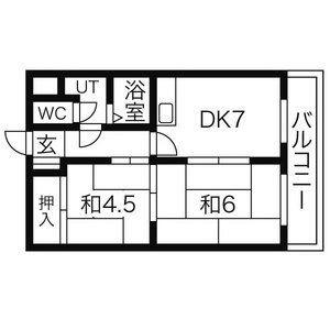 メゾン24 302｜北海道札幌市中央区南二十六条西１３丁目(賃貸マンション2DK・3階・43.33㎡)の写真 その2