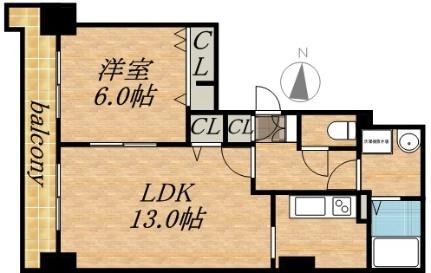 ティアラタワー中島倶楽部（I－IV） 2307｜北海道札幌市中央区南八条西４丁目(賃貸マンション1LDK・21階・46.13㎡)の写真 その2