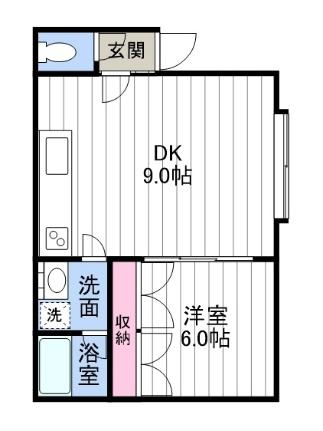 ホワイトコートカヤ13 106｜北海道札幌市豊平区平岸一条１２丁目(賃貸アパート1LDK・2階・30.40㎡)の写真 その2