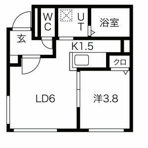 ＰＲＩＭＥ　ＣＯＵＲＴ北円山 405｜北海道札幌市中央区北六条西２５丁目(賃貸マンション1LDK・4階・28.06㎡)の写真 その2