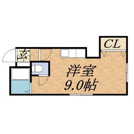 ハイツ藤川 102｜北海道札幌市中央区南十六条西９丁目(賃貸アパート1R・1階・23.10㎡)の写真 その2