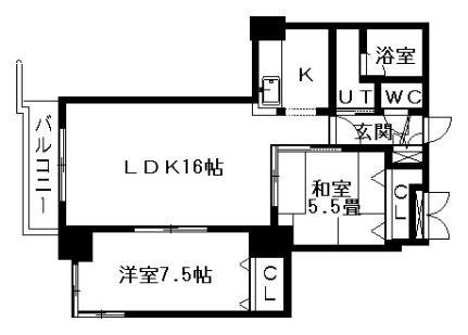 グラン・シェ・モア中島公園 701｜北海道札幌市中央区南九条西６丁目(賃貸マンション2LDK・7階・59.80㎡)の写真 その2