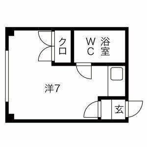 フォーシーンＭＳ 0305 ｜ 北海道札幌市白石区栄通９丁目（賃貸マンション1R・3階・15.39㎡） その2