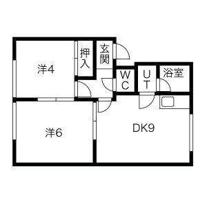 アビーロード17 202｜北海道札幌市白石区本通１７丁目南(賃貸アパート2LDK・3階・42.00㎡)の写真 その2