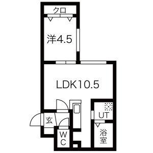 Ｌｉｅｎ新さっぽろ 201｜北海道札幌市厚別区厚別中央三条４丁目(賃貸マンション1LDK・2階・35.11㎡)の写真 その2