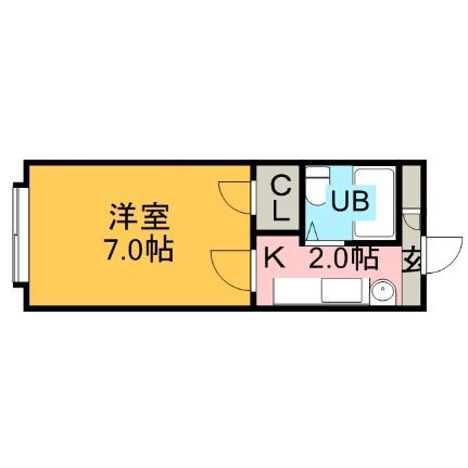 ノースヴィラＮ27 407｜北海道札幌市北区北二十七条西９丁目(賃貸アパート1K・1階・18.97㎡)の写真 その2