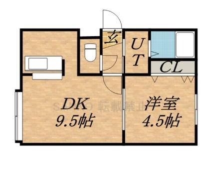 ＥＡＳＴ　ＢＬＵＥ 101｜北海道札幌市東区北十二条東１１丁目(賃貸アパート1DK・2階・32.21㎡)の写真 その2