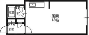 ＩＮＯＶＥ札幌北16条 00302｜北海道札幌市東区北十六条東１０丁目(賃貸マンション1R・3階・23.47㎡)の写真 その2