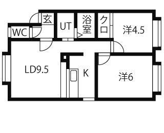 ラ・メモアート 202｜北海道札幌市東区苗穂町５丁目(賃貸アパート2LDK・2階・50.00㎡)の写真 その2