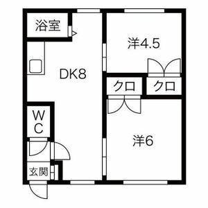 プレジデン 202｜北海道札幌市北区新川五条２丁目(賃貸アパート2DK・3階・39.31㎡)の写真 その2