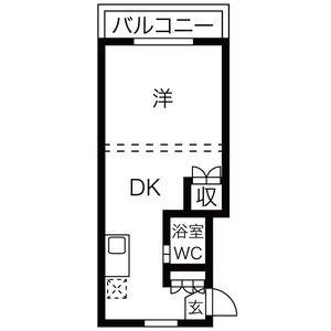 フェルム・アンソレイユ 110｜北海道札幌市北区北二十条西８丁目(賃貸マンション1R・1階・21.40㎡)の写真 その2