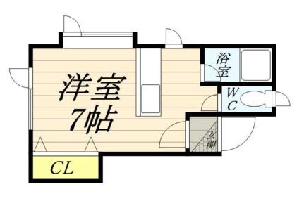 アークコート北25条 101｜北海道札幌市北区北二十五条西１８丁目(賃貸アパート1K・2階・16.50㎡)の写真 その2