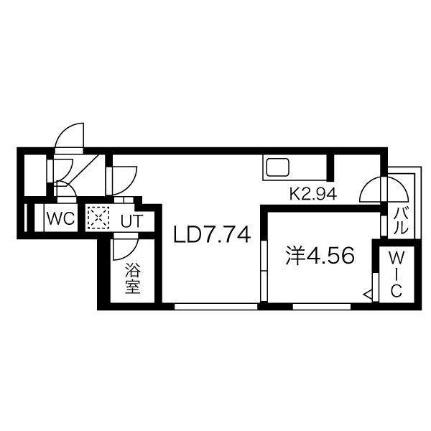 シャトーライフＮ27 507｜北海道札幌市北区北二十七条西５丁目(賃貸マンション1LDK・5階・35.40㎡)の写真 その2