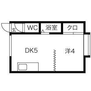 リバーサイドコート 2｜北海道札幌市東区北二十三条東１丁目(賃貸アパート1DK・2階・17.82㎡)の写真 その2