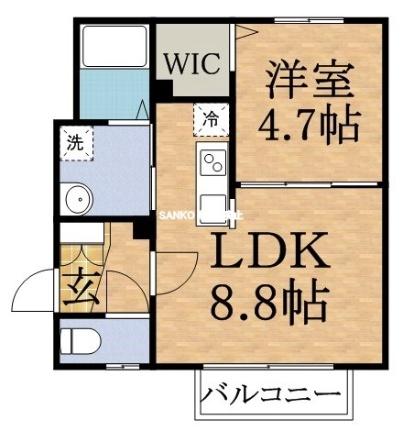 北大イーストヴィレッジ 206｜北海道札幌市東区北十七条東２丁目(賃貸マンション1LDK・2階・31.92㎡)の写真 その2