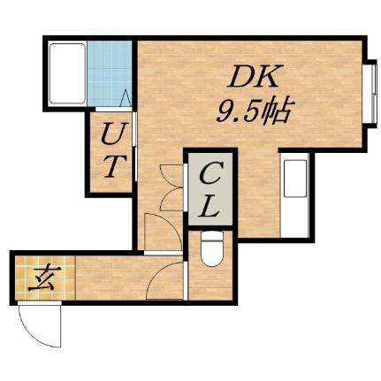 グランヒル北12条 203｜北海道札幌市東区北十二条東１１丁目(賃貸アパート1K・2階・25.45㎡)の写真 その2