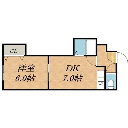 センチュリー元町 307｜北海道札幌市東区北二十四条東１７丁目(賃貸マンション1DK・3階・31.35㎡)の写真 その2