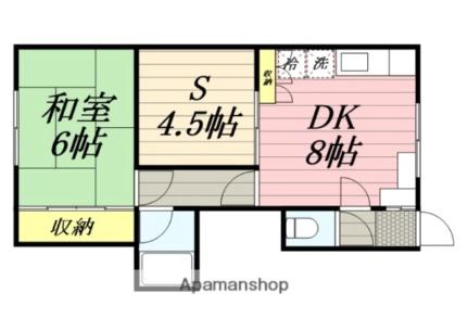 ゴールデンハイム21 302｜北海道札幌市東区北二十一条東１２丁目(賃貸アパート2DK・3階・40.50㎡)の写真 その2